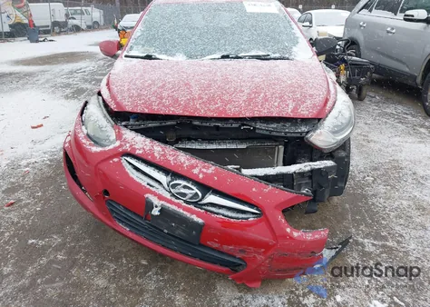 2012 Hyundai Accent Se z USA, uszkodzony, nr VIN KMHCU5AE1CU023837